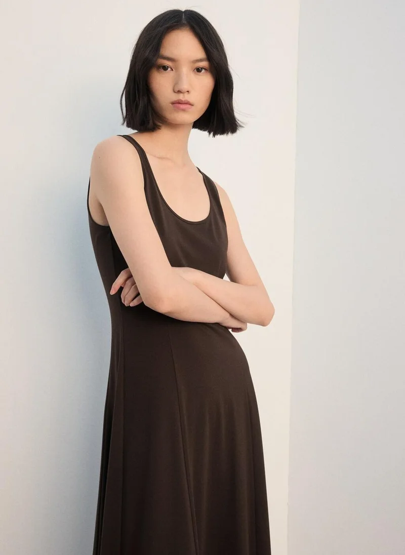 MANGO  Flared midi-dress for Women | Best Price UAE